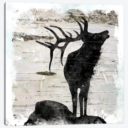 Birchbark Elk Canvas Print #CRO740} by Carol Robinson Canvas Artwork