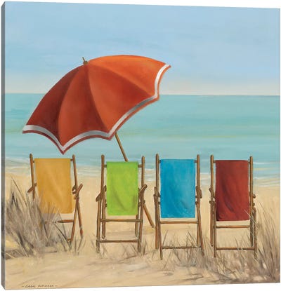 Four Summer I Canvas Art Print - Umbrella Art