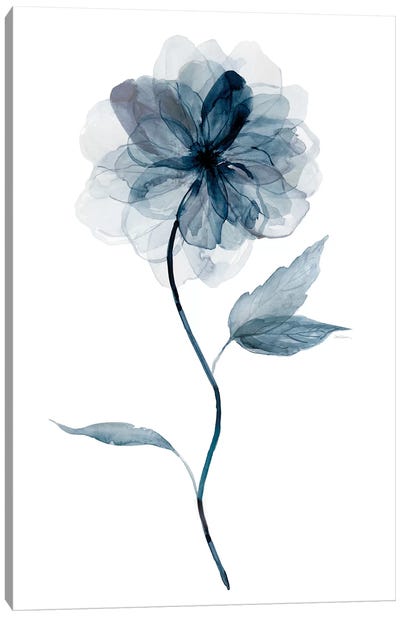 Indigo Floral I Canvas Art Print - Scandinavian Décor