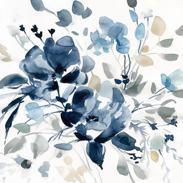 Floral & Botanical: Indigo Garden II by Carol Robinson