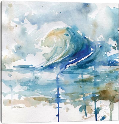 Malibu Surf II Canvas Art Print - Wave Art