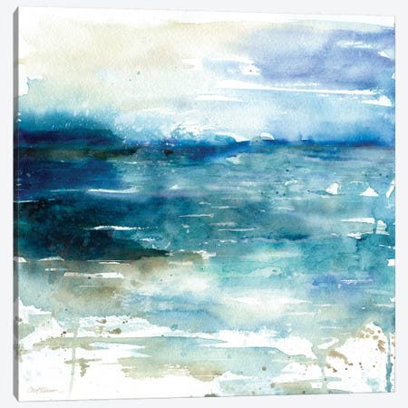 Ocean Break I Canvas Print #CRO801} by Carol Robinson Art Print