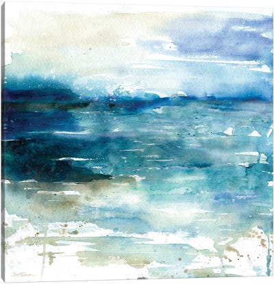 Ocean Break I Canvas Art Print - Coastal & Ocean Abstract Art