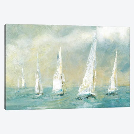 Michelle Matthews Canvas Wall Decor Prints - Silver Seascape III ( scenic & landscapes > Ocean art) - 26x40 in