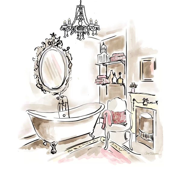 Interiors: Pink Opulence II by Carol Robinson