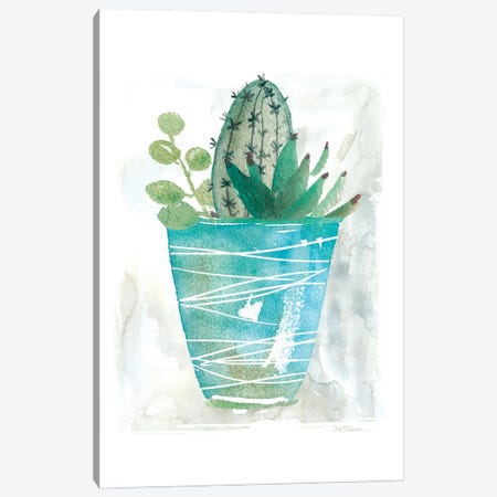 Summer Cactus Canvas Print #CRO840} by Carol Robinson Art Print