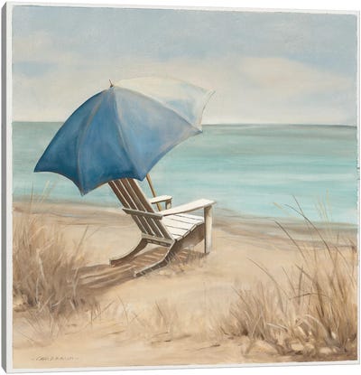 Summer Vacation I Canvas Art Print - Sandy Beach Art