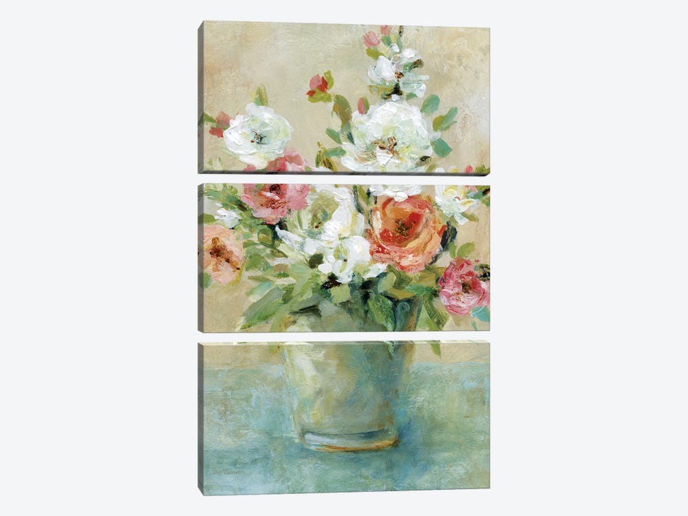 Sun Drenched Bouquet by Carol Robinson 3-piece Canvas Print
