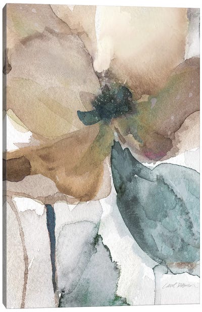 Watercolor Poppy I Canvas Art Print - Transitional Décor