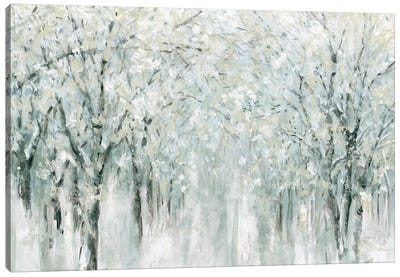 Winter Mist  Canvas Art Print - Calm & Sophisticated Living Room Art