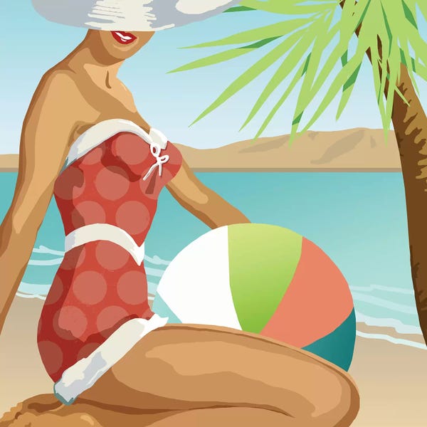 Large Coastal Art - Canvas Prints: Beach Beauty I by Carol Robinson