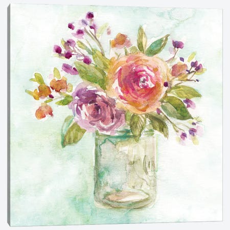 Summer Roses Canvas Print #CRO897} by Carol Robinson Canvas Print
