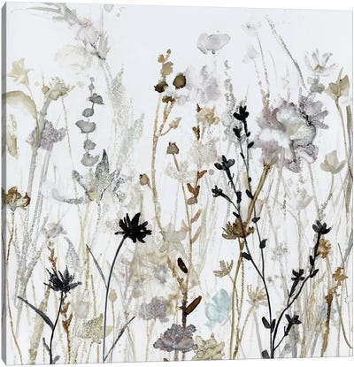 Wildflower Mist II Canvas Art Print - Watercolor Flowers