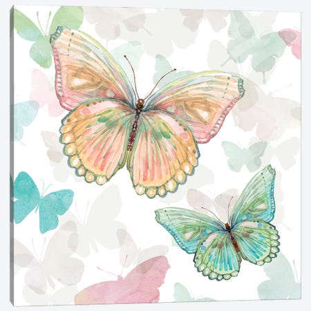 Asbury Garden Butterflies I Canvas Print #CRO905} by Carol Robinson Canvas Print