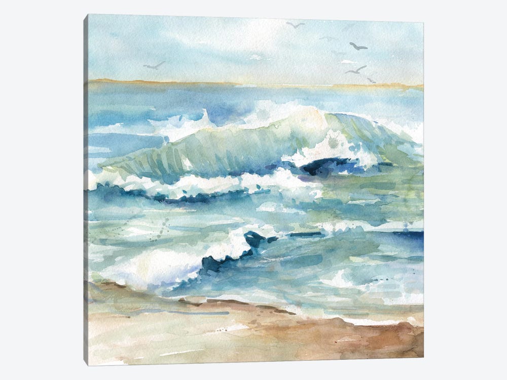 Beach Waves by Carol Robinson 1-piece Canvas Art Print