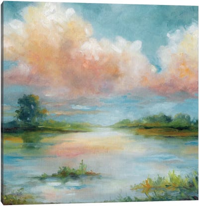 Quiet Spring Canvas Art Print - Lake Art