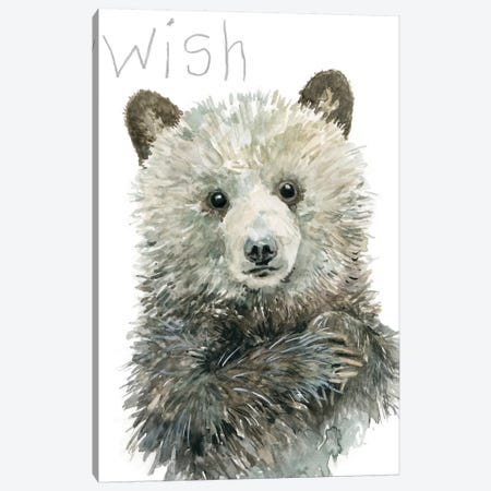 Forest Fur Baby Bear Canvas Print #CRO928} by Carol Robinson Canvas Art