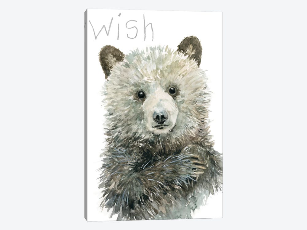 Forest Fur Baby Bear by Carol Robinson 1-piece Canvas Art Print
