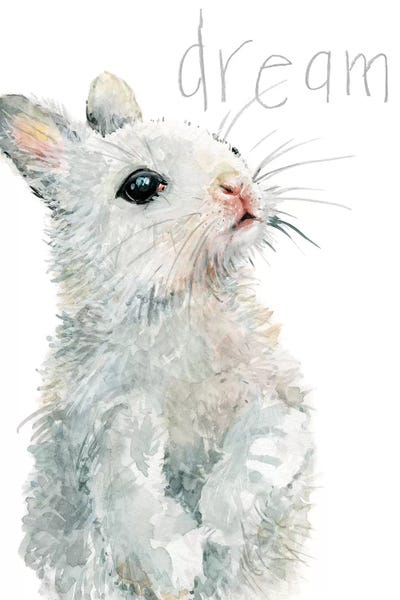 Kids Inspirational Art: Forest Fur Baby Bunny by Carol Robinson