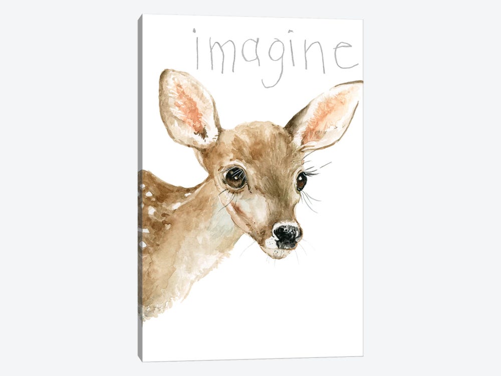 Forest Fur Baby Deer by Carol Robinson 1-piece Canvas Art