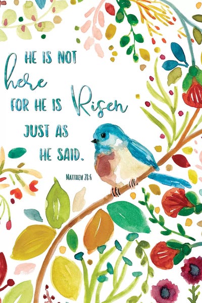 Bible Verses: He Is Risen by Carol Robinson