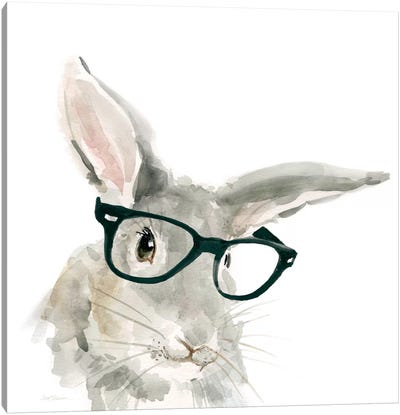 Rabbit Canvas Art Print - Nursery Room Art