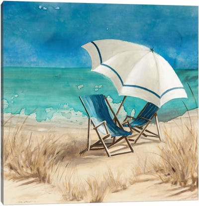 Delray Beach II Canvas Art Print - Umbrella Art