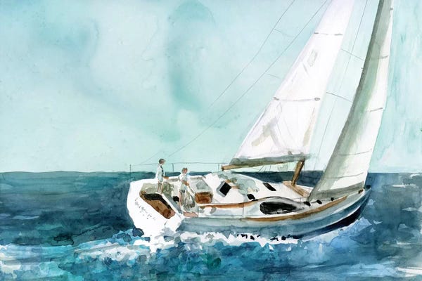 Sailboats: Delray Sail by Carol Robinson