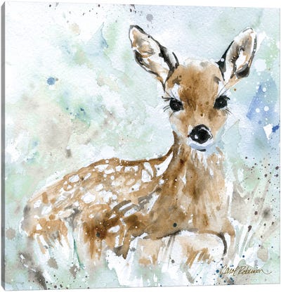 Fawn Canvas Art Print - Deer Art