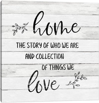 Home Love Canvas Art Print - Home for the Holidays