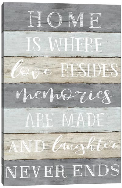 Laughter Never Ends Canvas Art Print - Home for the Holidays