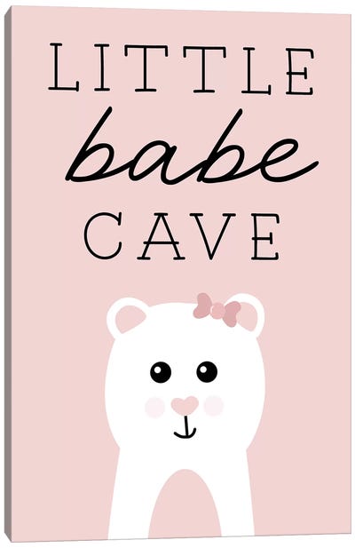 Little Babe Cave Canvas Art Print - Nursery Room Art