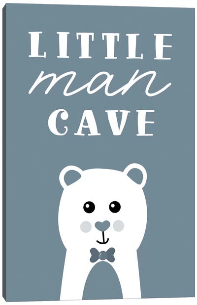 Little Man Cave Canvas Art Print - Nursery Room Art