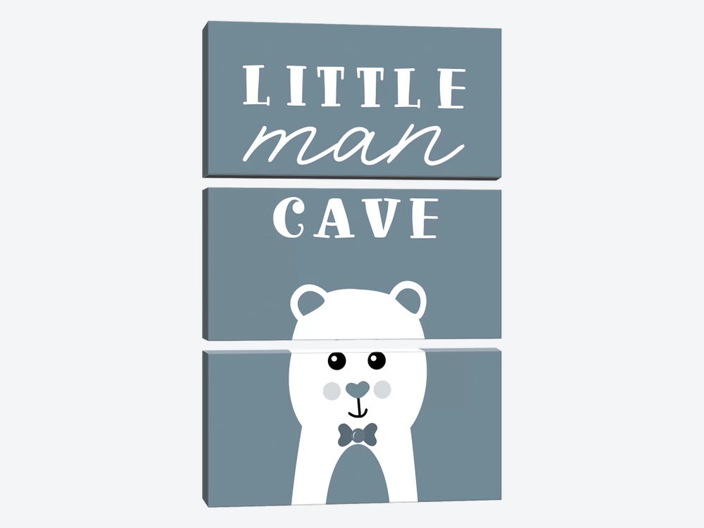 Little Man Cave by Natalie Carpentieri 3-piece Canvas Art