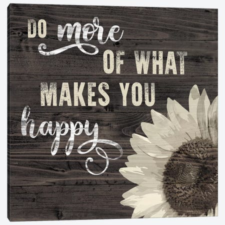 What Makes You Happy Canvas Print #CRP12} by Natalie Carpentieri Canvas Wall Art