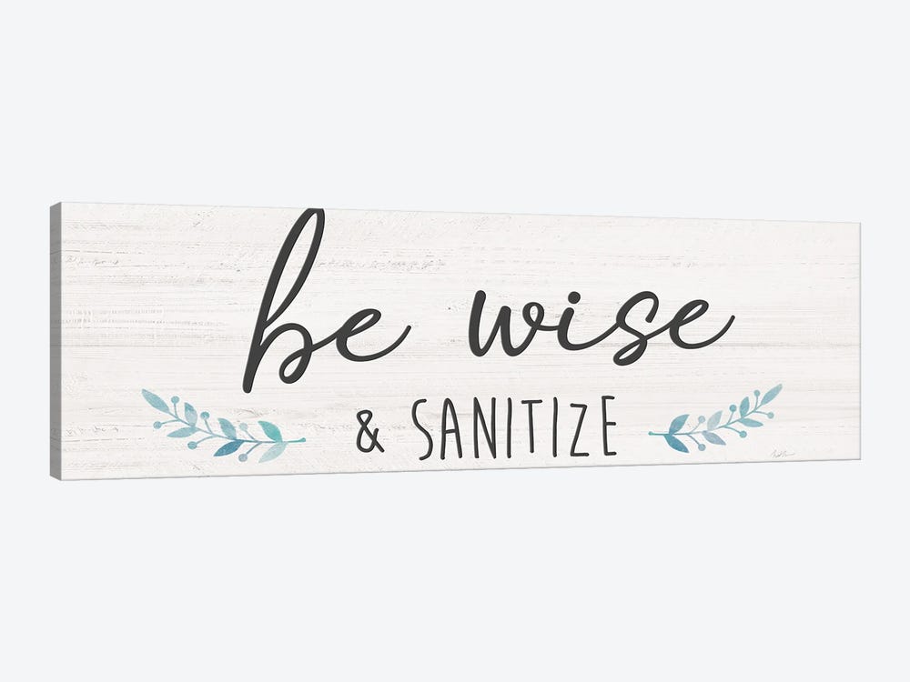 Be Wise & Sanitize by Natalie Carpentieri 1-piece Canvas Artwork