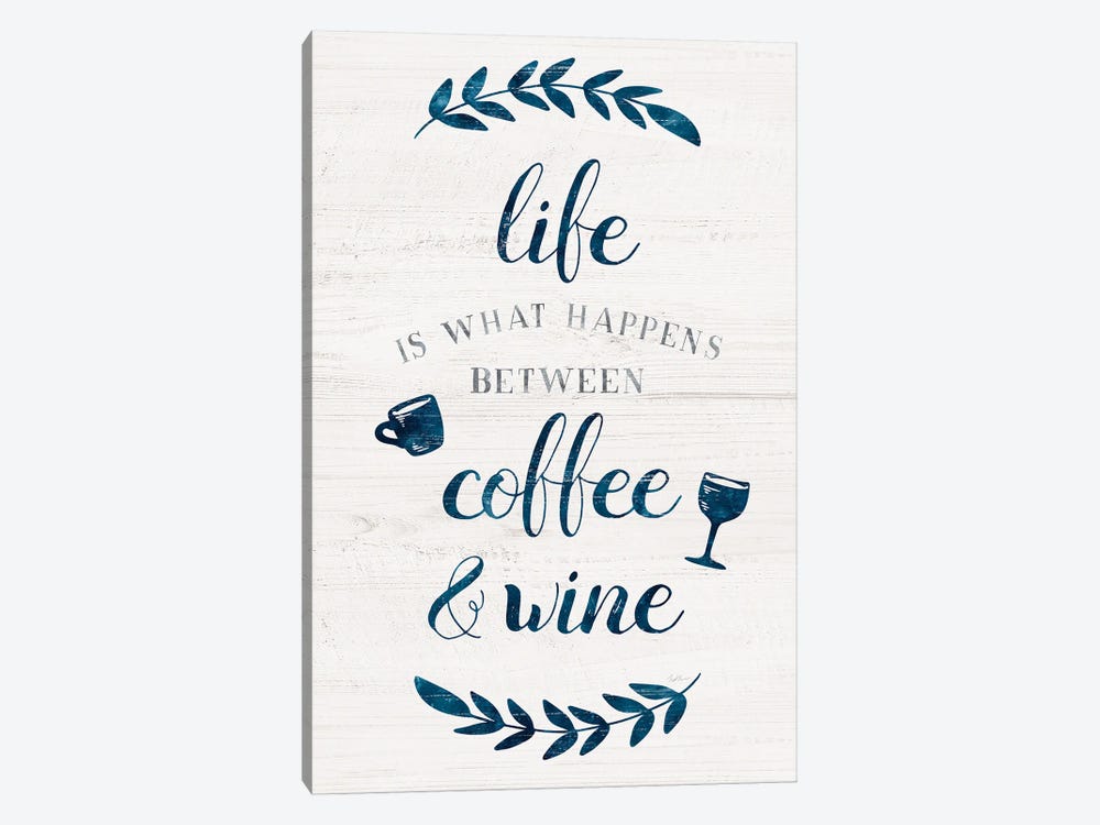 Between Coffee and Wine 1-piece Canvas Wall Art