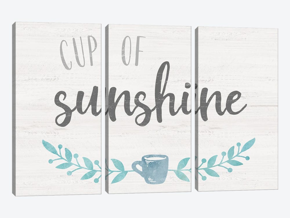 Cup of Sunshine by Natalie Carpentieri 3-piece Art Print