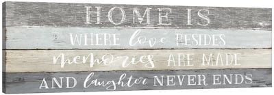 Home is Where Canvas Art Print - Home for the Holidays