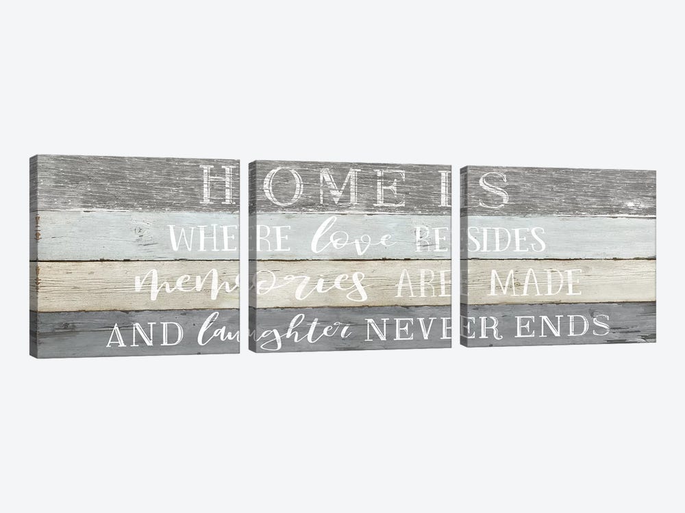 Home is Where by Natalie Carpentieri 3-piece Art Print