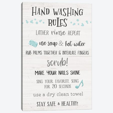Stay Safe Rules Canvas Print #CRP190} by Natalie Carpentieri Canvas Wall Art