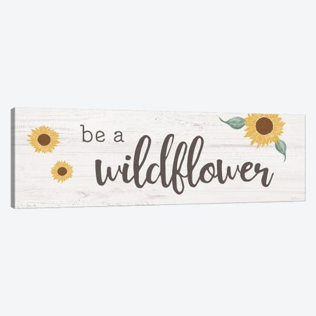 Be A Wildflower Canvas Print #CRP205} by Natalie Carpentieri Canvas Art Print