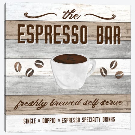 Espresso Bar Canvas Print #CRP213} by Natalie Carpentieri Art Print