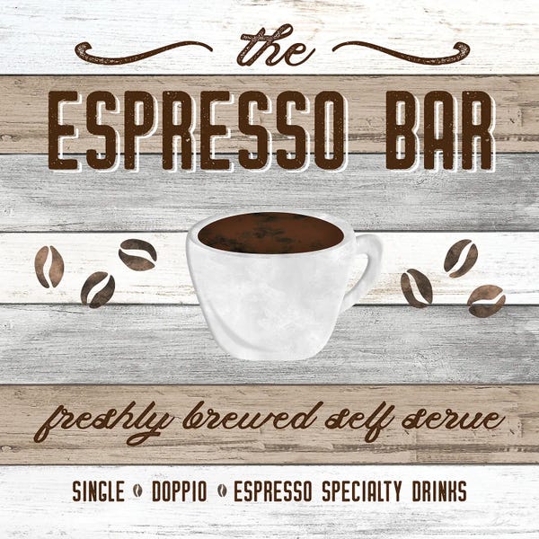 Typography: Espresso Bar by Natalie Carpentieri