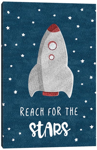 Reach For The Stars Canvas Art Print - Space Shuttle Art