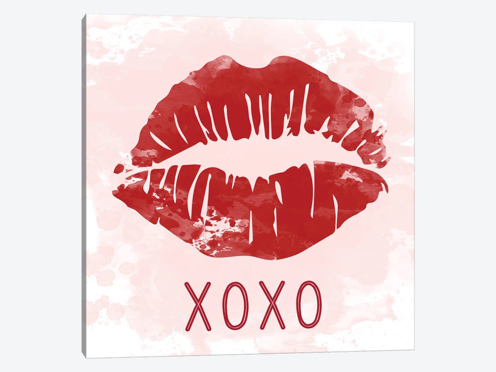 XOXO Lips by Natalie Carpentieri 1-piece Canvas Art