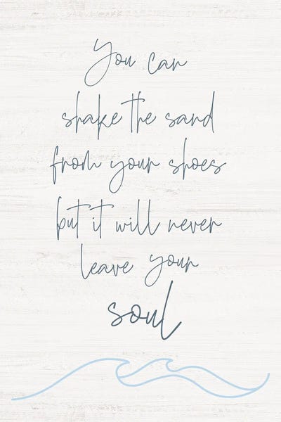 Shake the Sand by Natalie Carpentieri canvas print