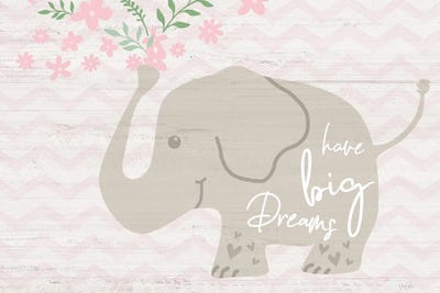 Floral Elephant by Natalie Carpentieri metal wall art