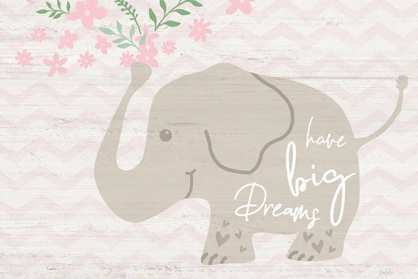 Chevron: Floral Elephant by Natalie Carpentieri