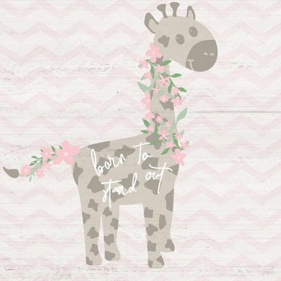 Floral Giraffe by Natalie Carpentieri framed wall art